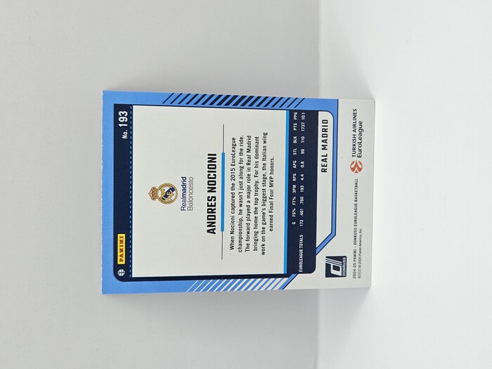 24-25 PANINI DONRUSS EUROLEAGUE REAL MADRID ANDRES NOCIONI PURPLE LASER 39/99
