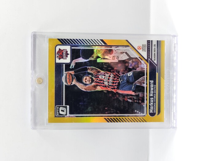 24-25 PANINI DORNUSS OPTIC EUROLEAGUE BASKONIA MARKUS HOWARD GOLD 08/10