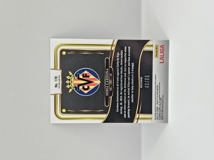 2024-25 LA LIGA SELECT SERGI CARDONA BRONZE CHECKER 48/59 ROOKIE MEZZANINE