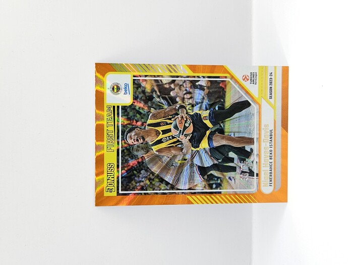 24-25 PANINI DONRUSS EUROLEAGUE FENERBAHCE NIGEL HAYES-DAVIS ORANGE LASER 33/75