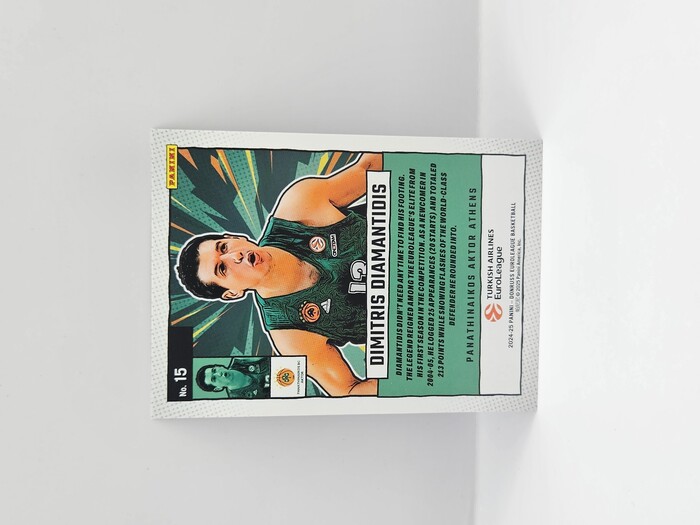 24-25 PANINI DONRUSS EUROLEAGUE PANATHINAIKOS DIMITRIS DIAMANTIDIS ''NET MARVELS'' PURPLE LASER 07/99