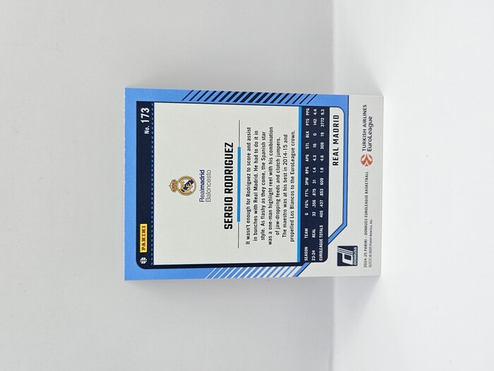 24-25 PANINI DONRUSS EUROLEAGUE REAL MADRID SERGIO RODRIGUEZ SILVER LASER 078/149
