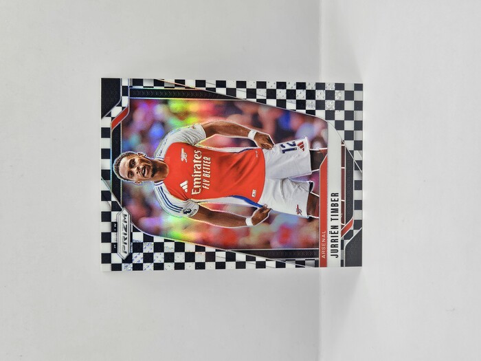 2024/25 PANINI PRIZM EPL JURRIEN TIMBER BLACK/WHITE CHECKER