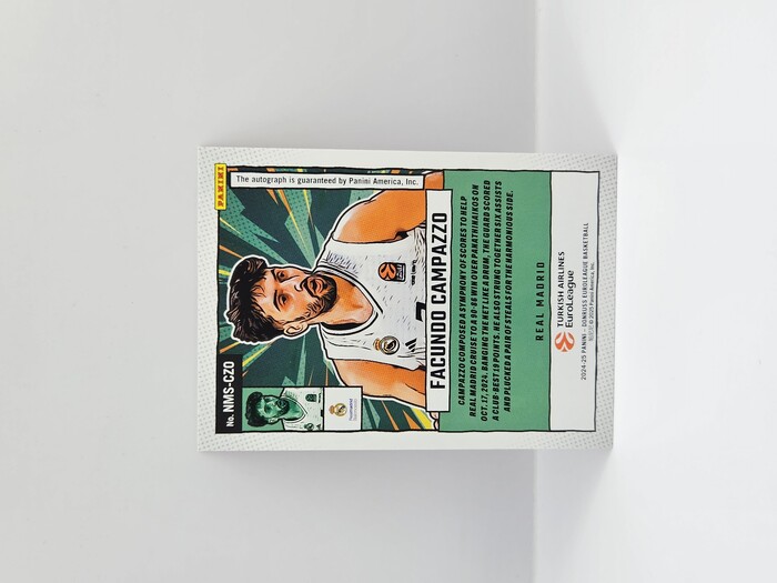 24-25 PANINI DONRUSS EUROLEAGUE REAL MADRID FACUNDO CAMPAZZO NET MARVELS RED LASER AUTOGRAPH 86/99