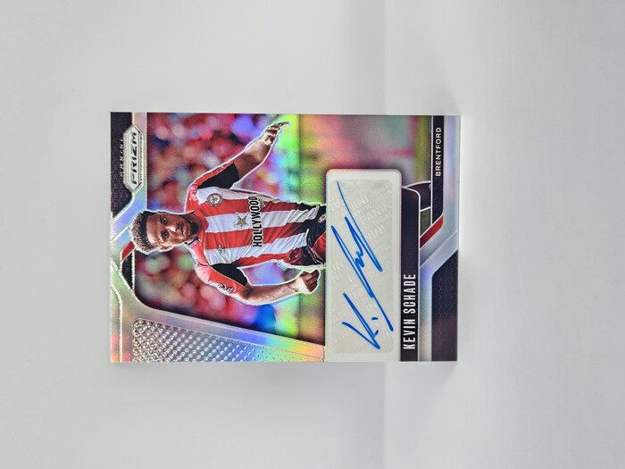 2024-25 PANINI PRIZM EPL KEVIN SCHADE SILVER AUTOGRAPH 29/99