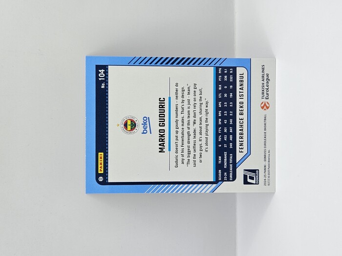 24-25 PANINI PRIZM EUROLEAGUE BOGDAN BOGDANOVIC BLUE 051/199