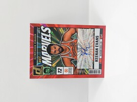 2024-25 PANINI DONRUSS EUROLEAGUE OLYMPIACOS KEENAN EVANS ''NET MARVELS'' RED LASER AUTOGRAPH 88/99