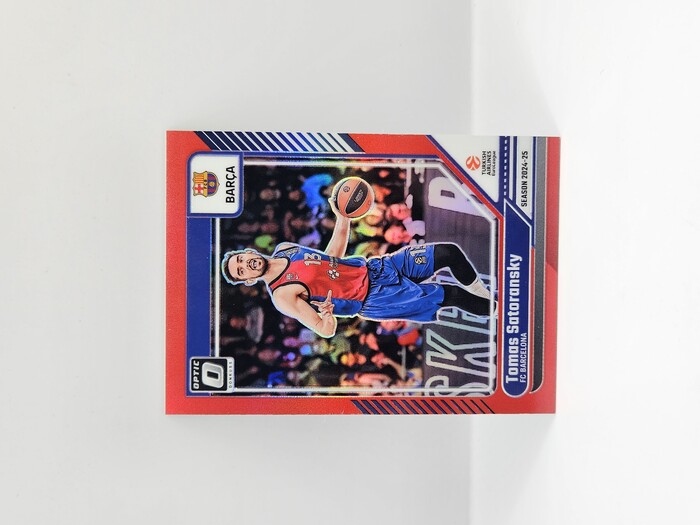 24-25 PANINI DONRUSS  OPTIC EUROLEAGUE BARCELONA TOMAS SATORANSKY RED 32/99