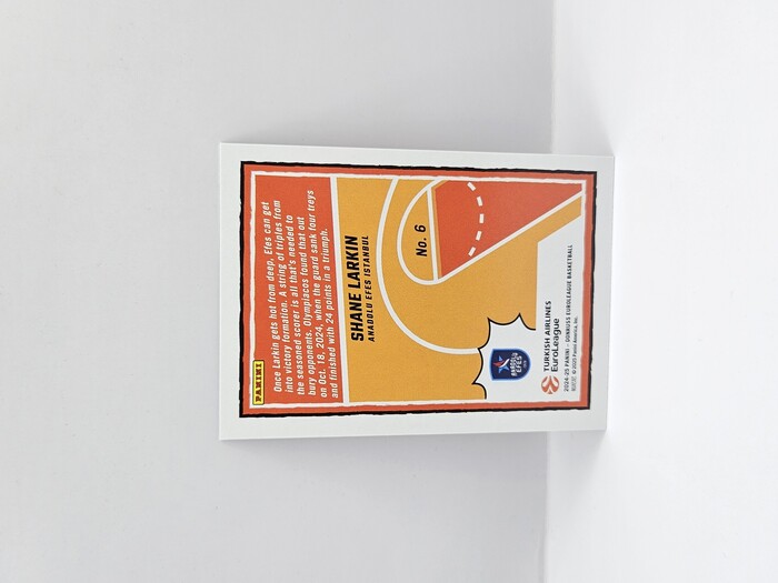 24-25 PANINI DONRUSS EUROLEAGUE ANADOLU EFES SHANE LARKIN ''REIGNING 3S'' SILVER LASER 026/149